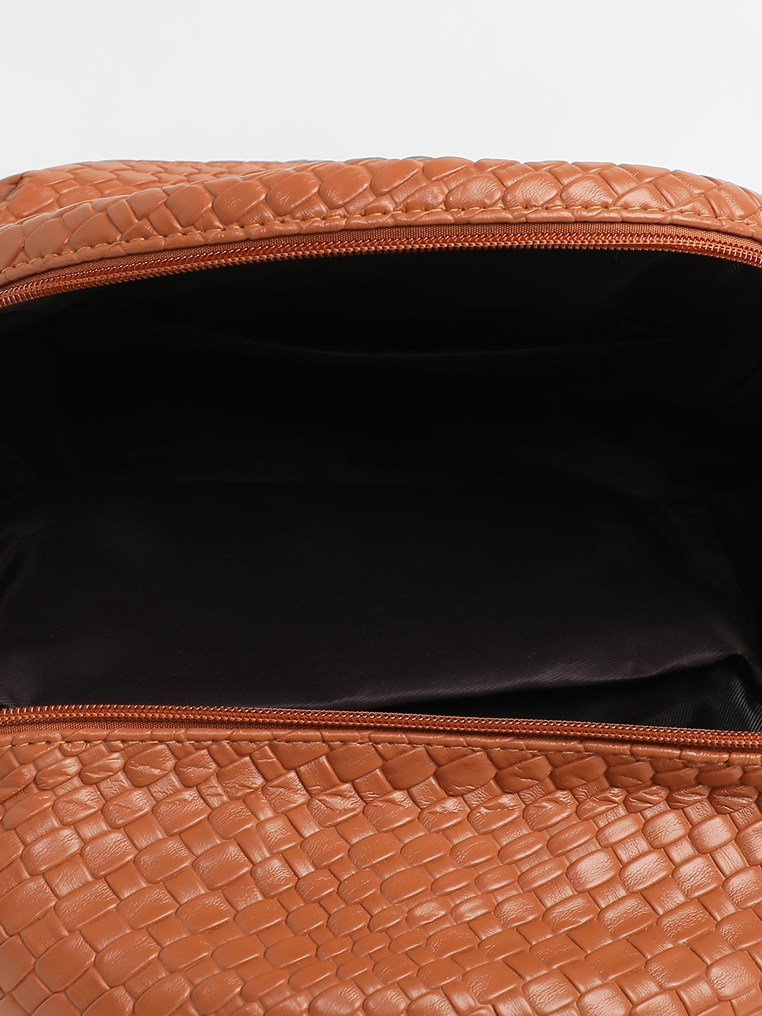 The Weave Curve Backpack - Sienna Brown