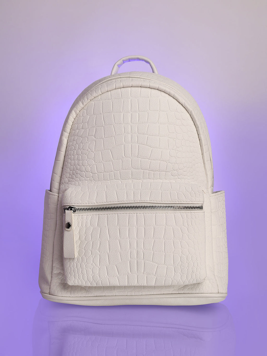 The Scale Curve Backpack - Daisy White