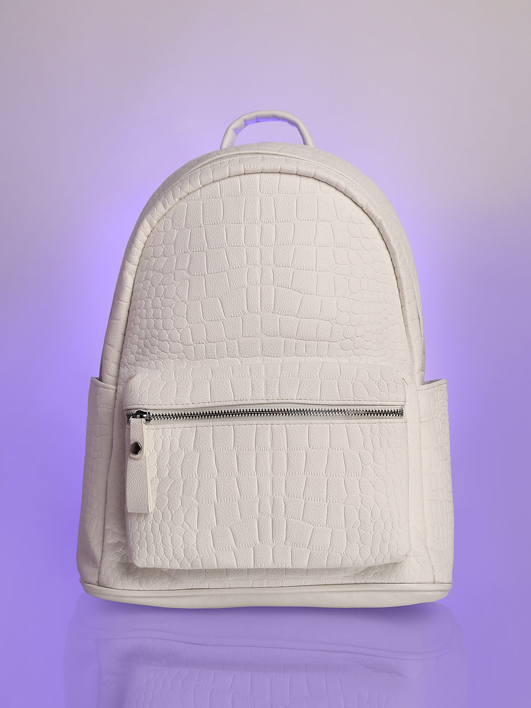 The Scale Curve Backpack - Daisy White