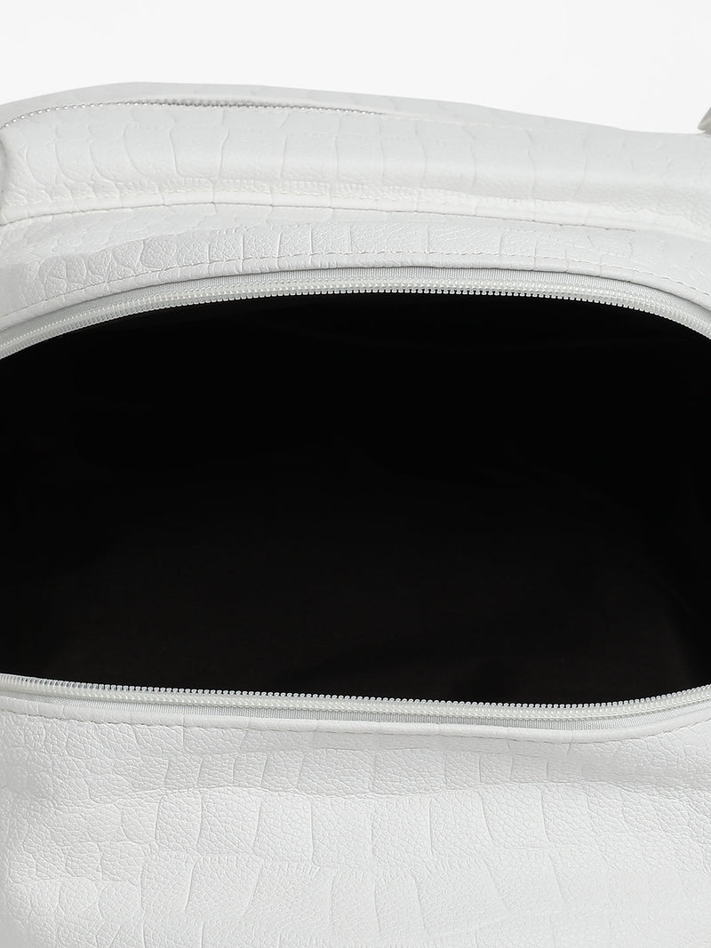 The Scale Curve Backpack - Daisy White