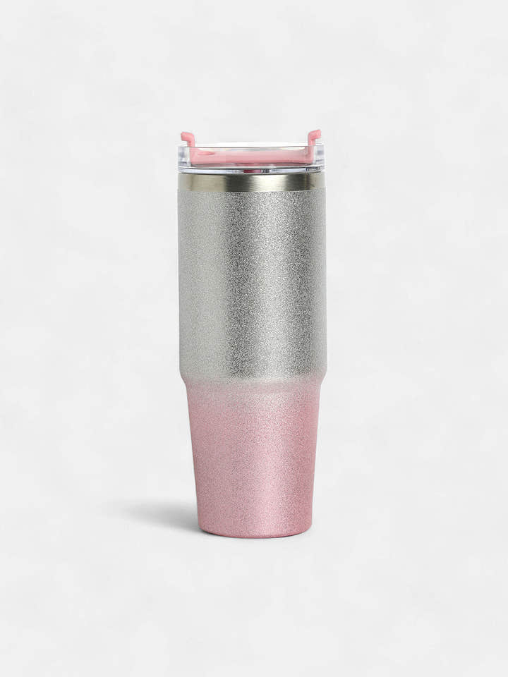 The Ombre Glimmer Sipper (890 Ml) - Blush Pink
