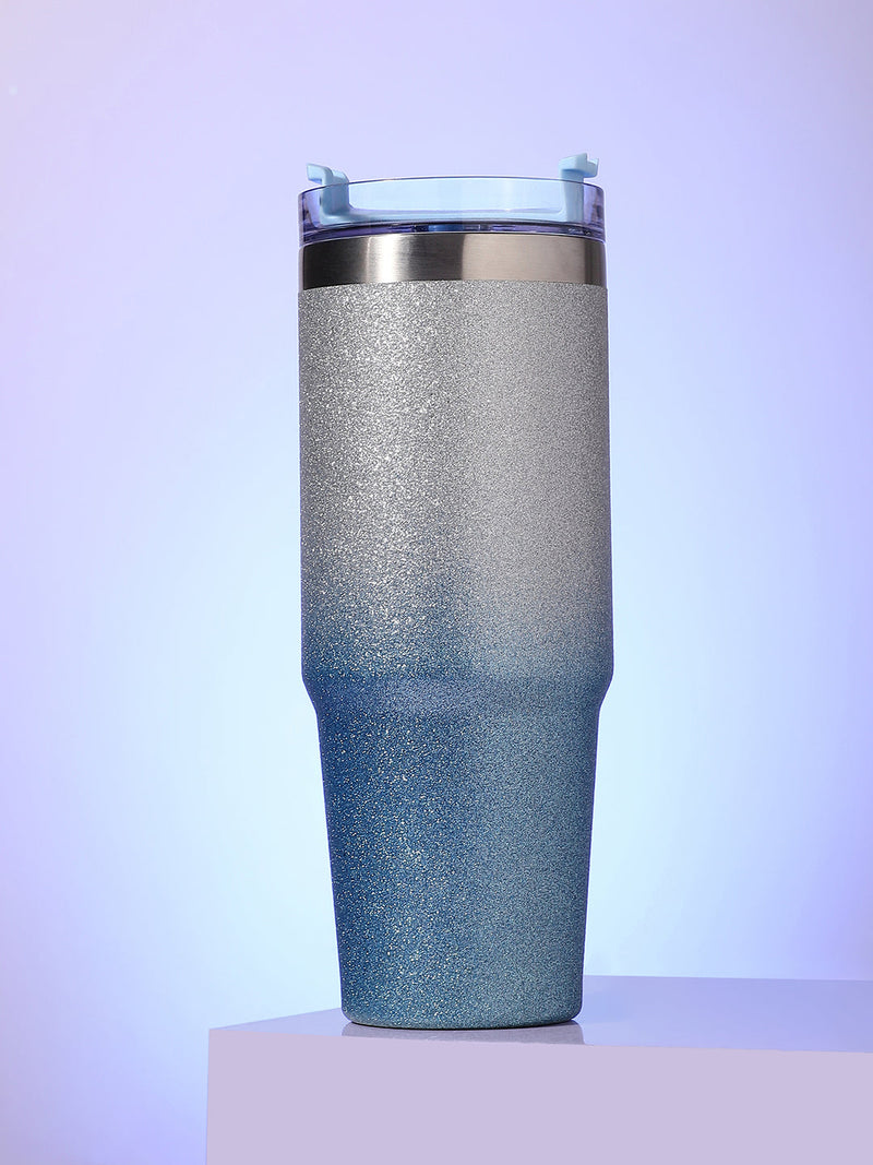 The Ombre Glimmer Sipper (890 Ml) - Icy Blue
