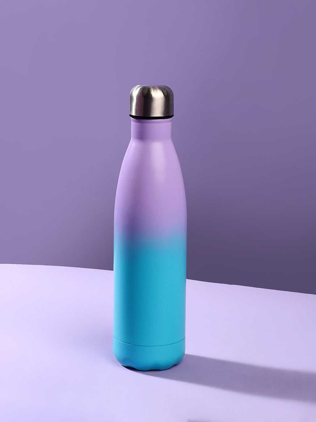 The Ombre Daily Hydration Flask (500 Ml) - Lavender & Azure Blue