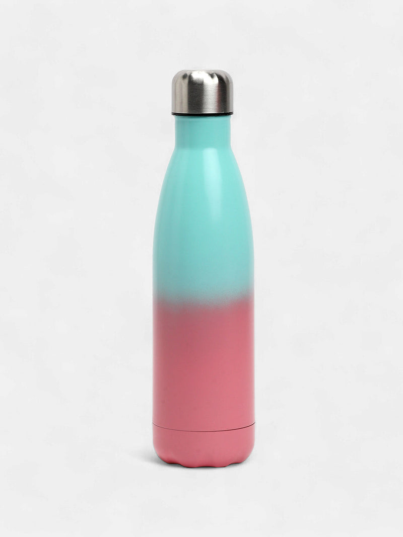 The Ombre Daily Hydration Flask (500 Ml) - Powder Blue & Rouge Pink