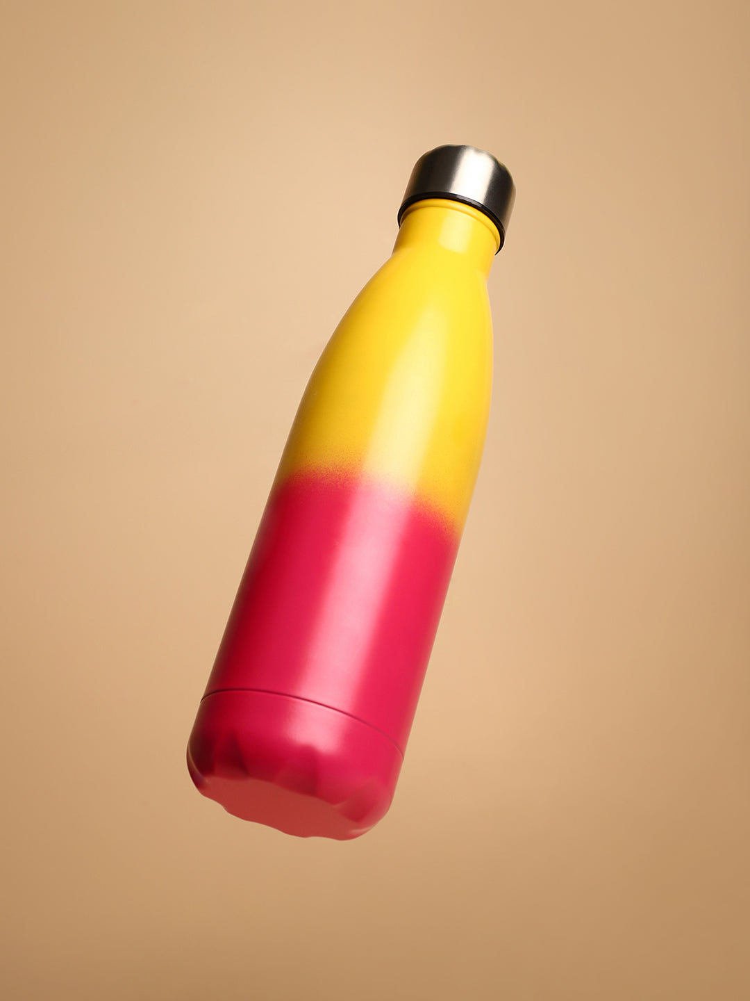 The Ombre Daily Hydration Flask (500 Ml) - Lemon Yellow & Magenta Pink