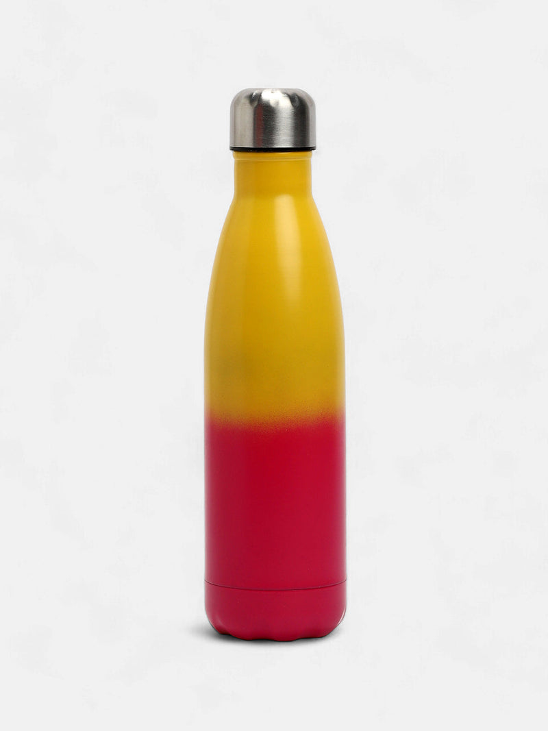 The Ombre Daily Hydration Flask (500 Ml) - Lemon Yellow & Magenta Pink