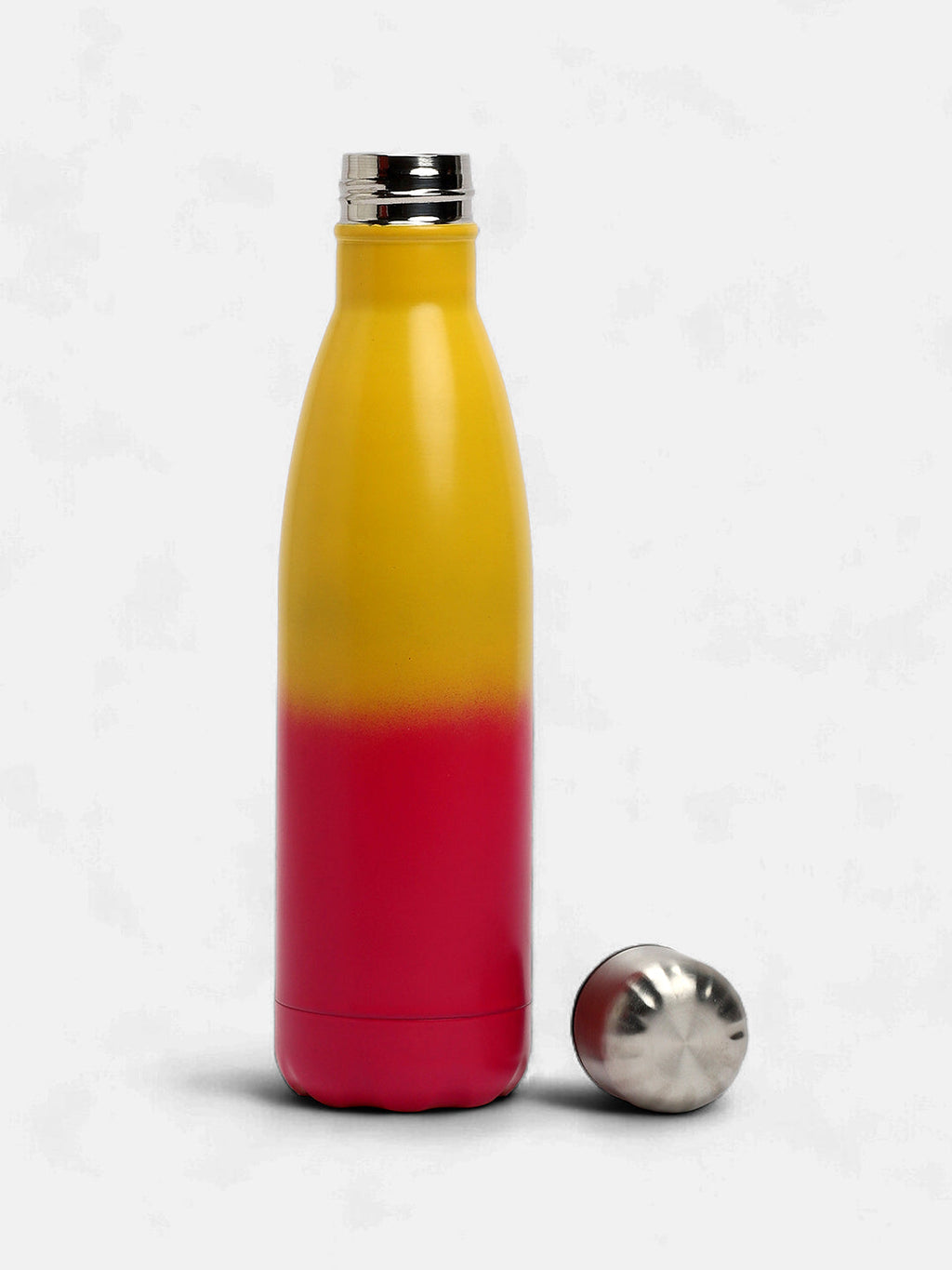 The Ombre Daily Hydration Flask (500 Ml) - Lemon Yellow & Magenta Pink