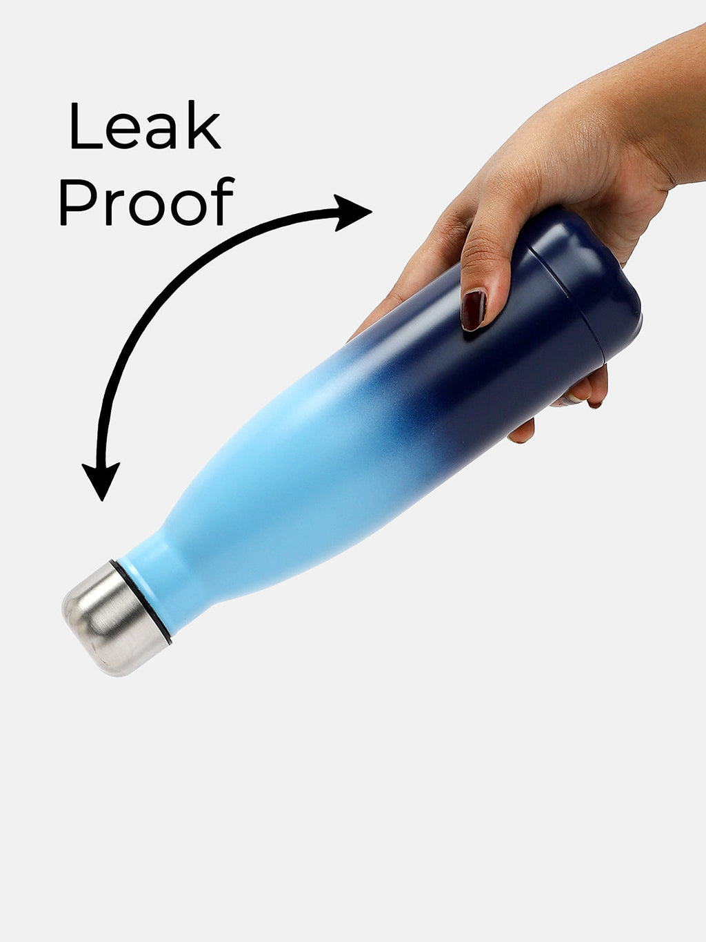 The Ombre Daily Hydration Flask (500 Ml) - Sky Blue & Navy Blue
