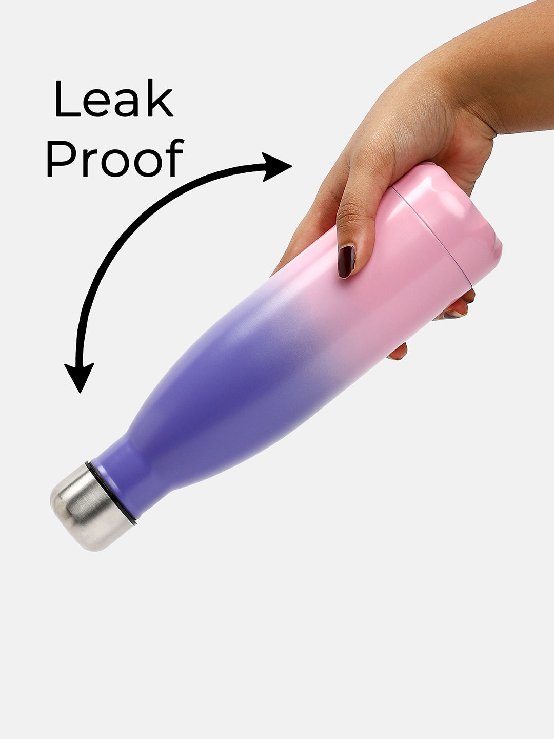 The Ombre Daily Hydration Flask (500 Ml) - Amethyst Purple & Taffy Pink