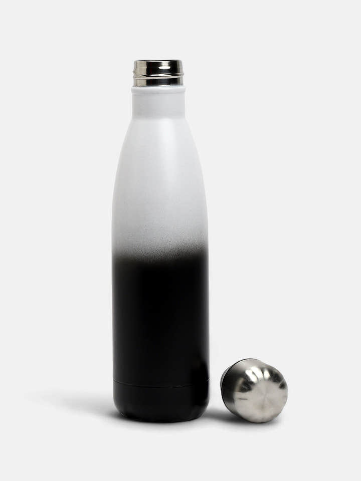 The Ombre Daily Hydration Flask (500 Ml) - Chalk White & Onyx Black