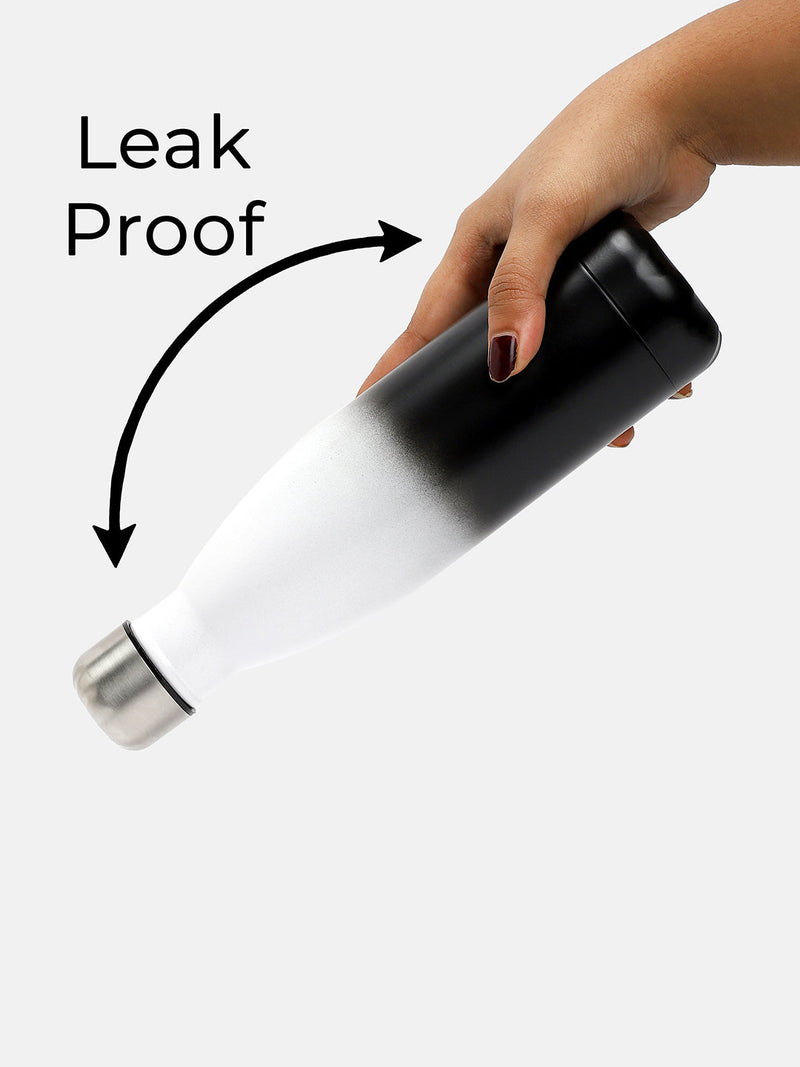 The Ombre Daily Hydration Flask (500 Ml) - Chalk White & Onyx Black