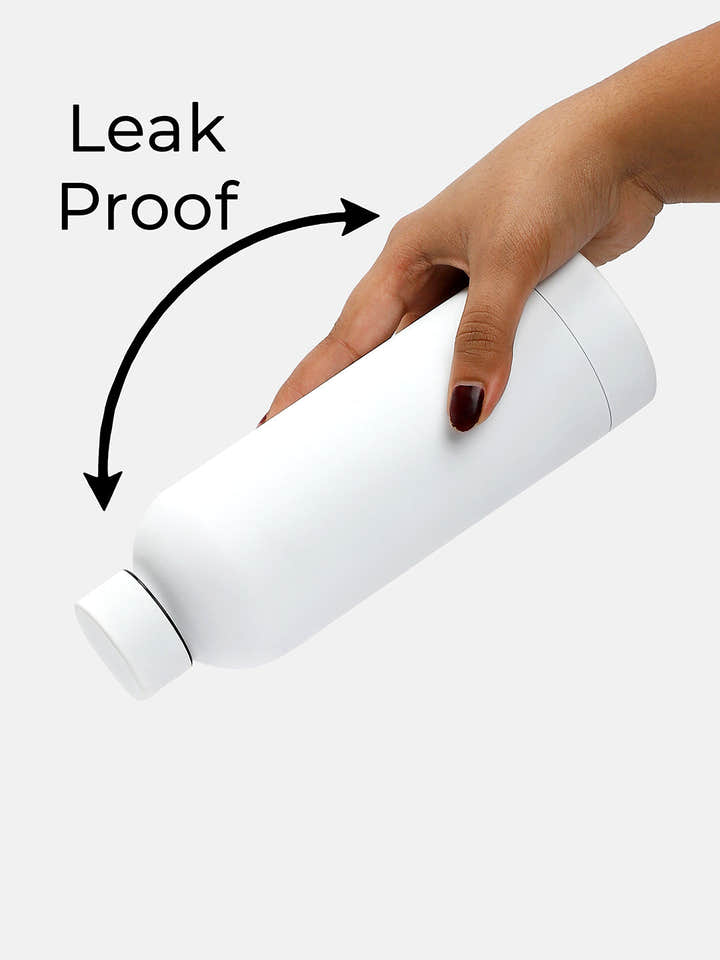 The On-The-Go Hydration Flask (500 Ml) - Chalk White