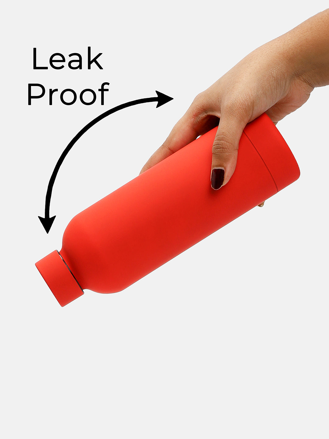 The On-The-Go Hydration Flask (500 Ml) - Crimson Red