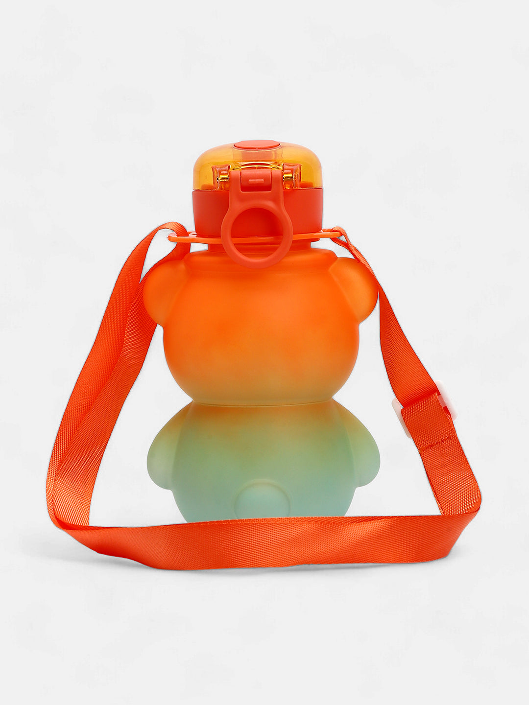 The Teddy Crossbody Sipper (580 Ml) - Pumpkin Orange & Powder Blue