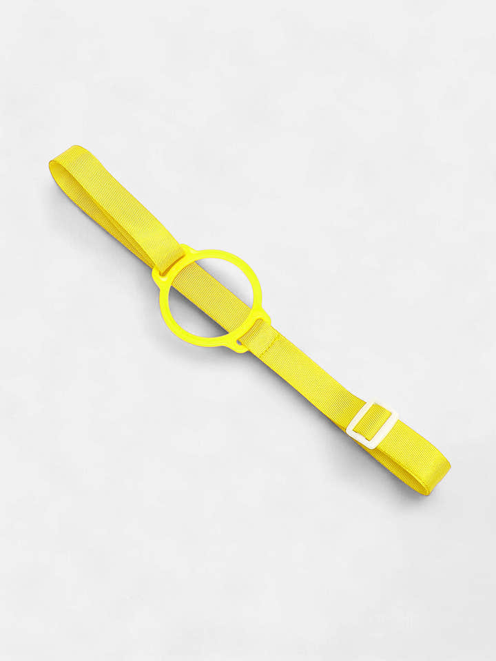 The Teddy Crossbody Sipper (580 Ml) - Lemon Yellow & Sky Blue