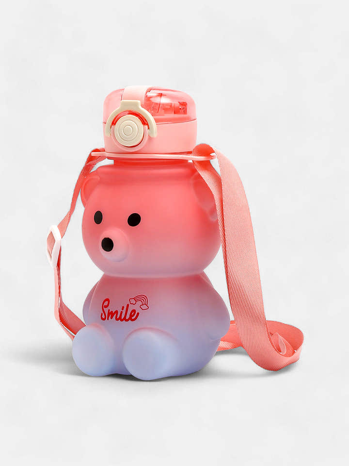The Teddy Crossbody Sipper (580 Ml) - Salmon Pink & Lilac
