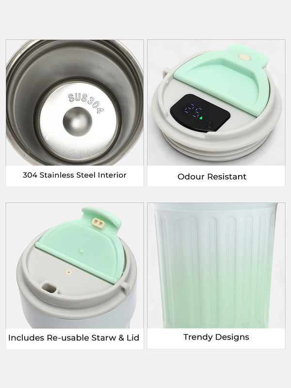 The Ombre Smart Vacuum Travel Mug (400 Ml) - Mint Green