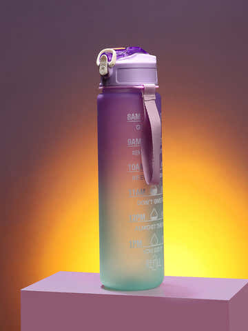 The Hydration Itinerary Sipper (900 Ml) - Amethyst Purple & Sky Blue