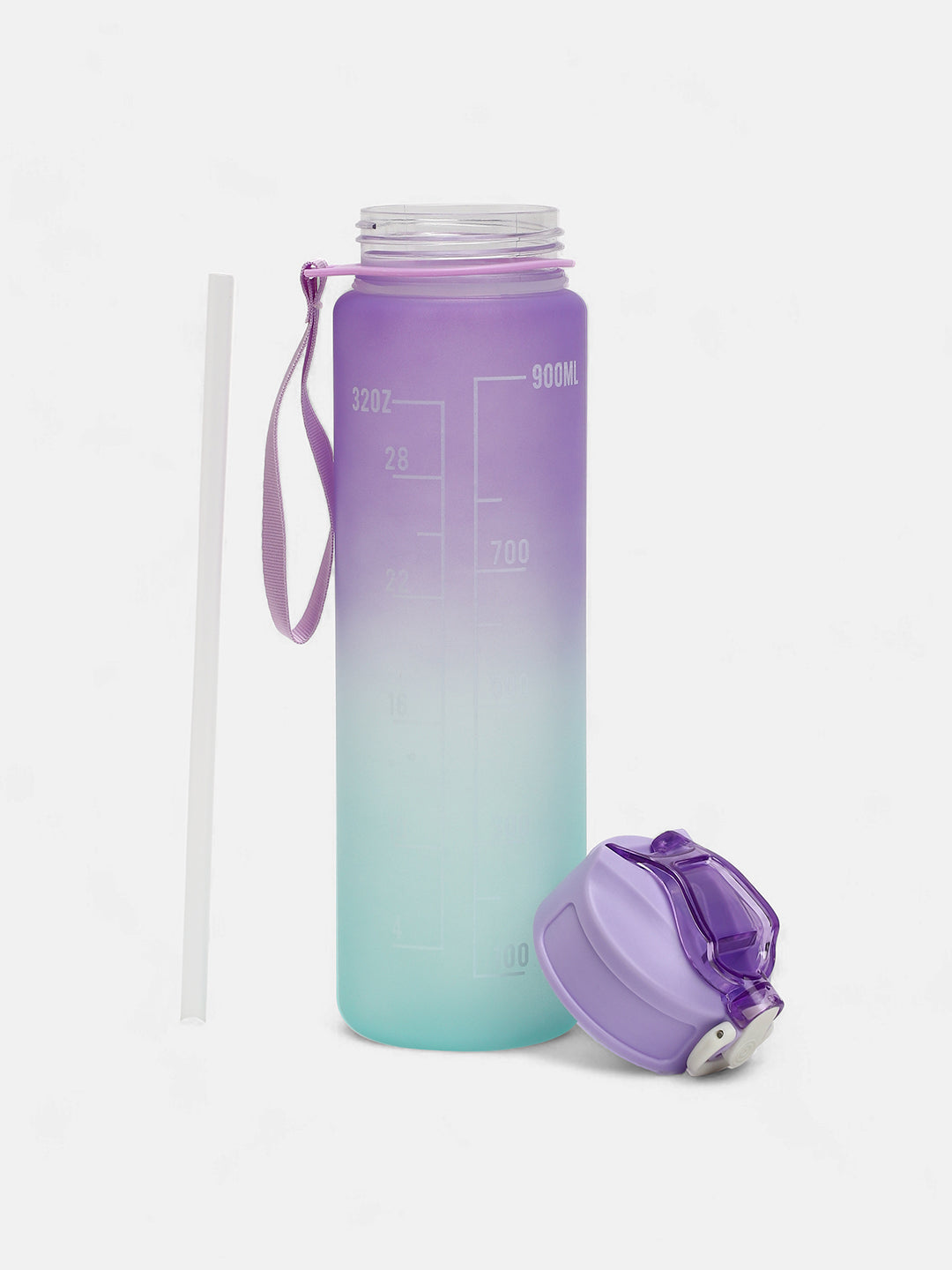 The Hydration Itinerary Sipper (900 Ml) - Amethyst Purple & Sky Blue
