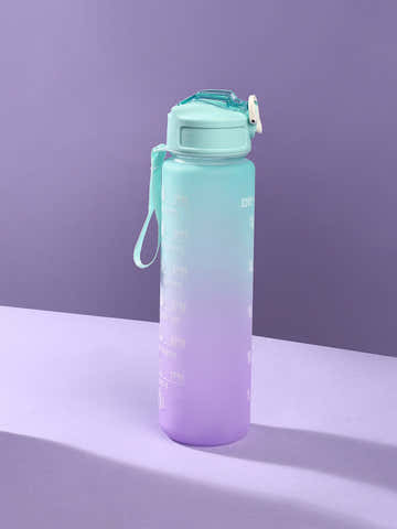 The Hydration Itinerary Sipper (900 Ml) - Aqua Green & Amethyst Purple