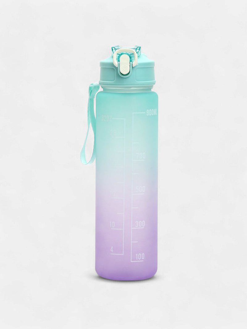 The Hydration Itinerary Sipper (900 Ml) - Aqua Green & Amethyst Purple