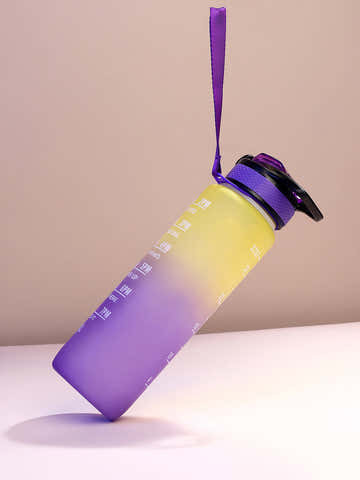 The Hydration Itinerary Sipper (1000 Ml) - Lemon Yellow
