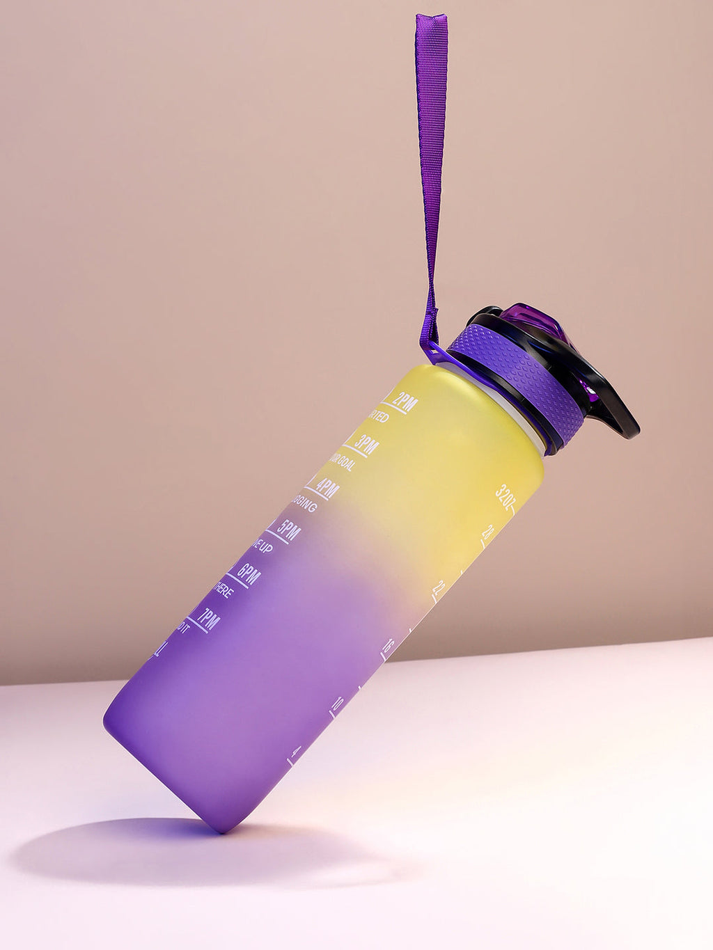 The Hydration Itinerary Sipper (1000 Ml) - Lemon Yellow
