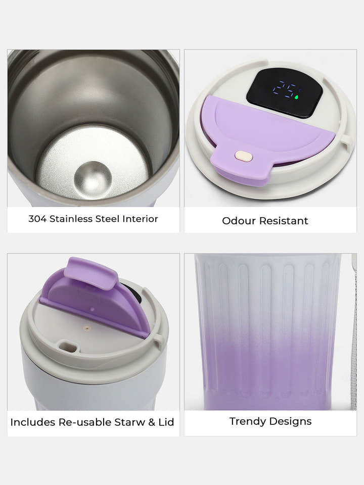The Ombre Smart Vacuum Travel Mug (400 Ml) - Lavender