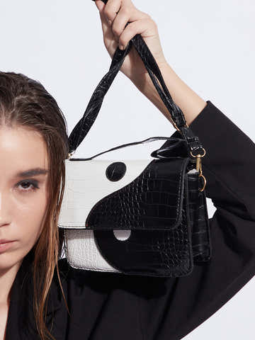 Yin Yang Black & White Mini Bag