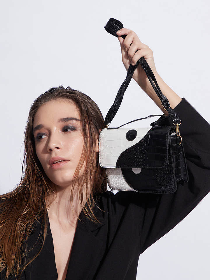 Yin Yang Black & White Mini Bag