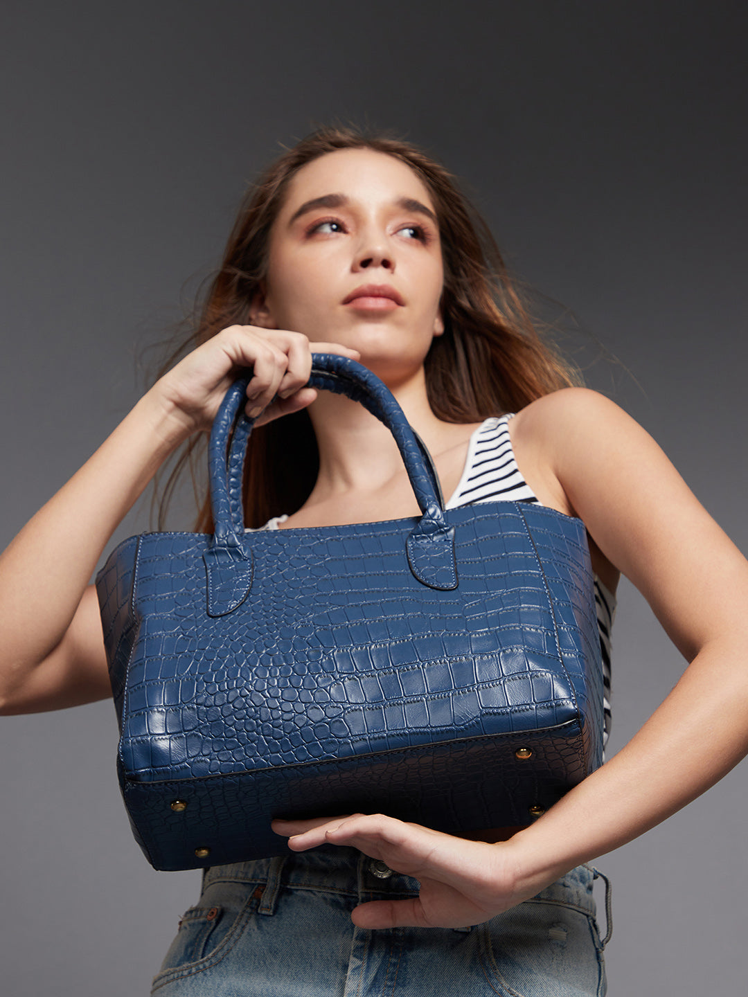 Azure Dark Blue Handbag