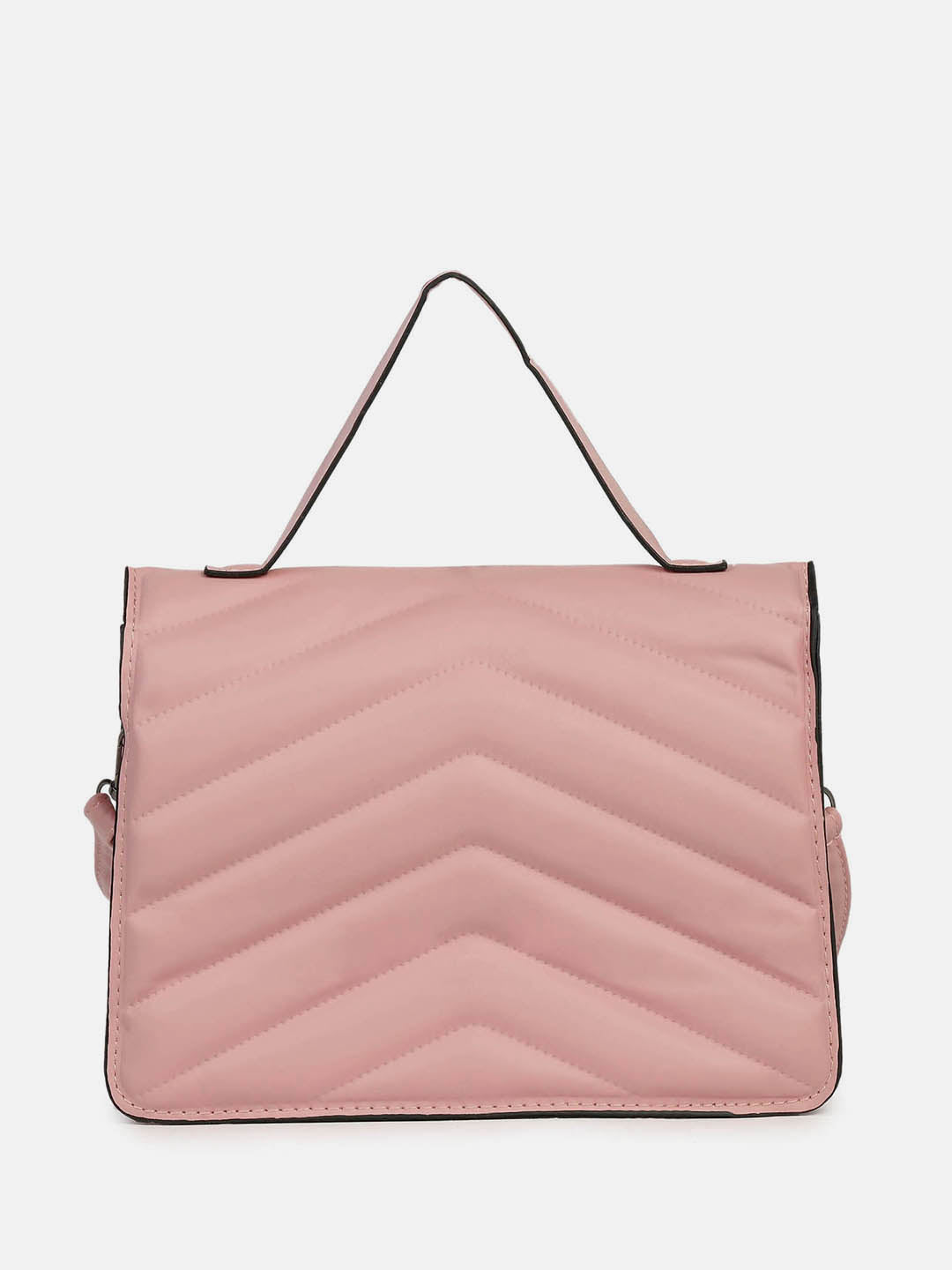 Luxe Quilted Pink Cross Body Bag
