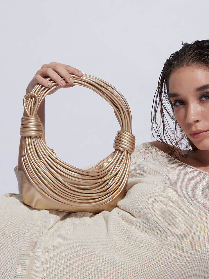 Wire Handbag - Gold