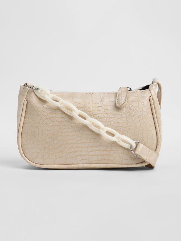 The Diem Shoulder Bag - Ivory White