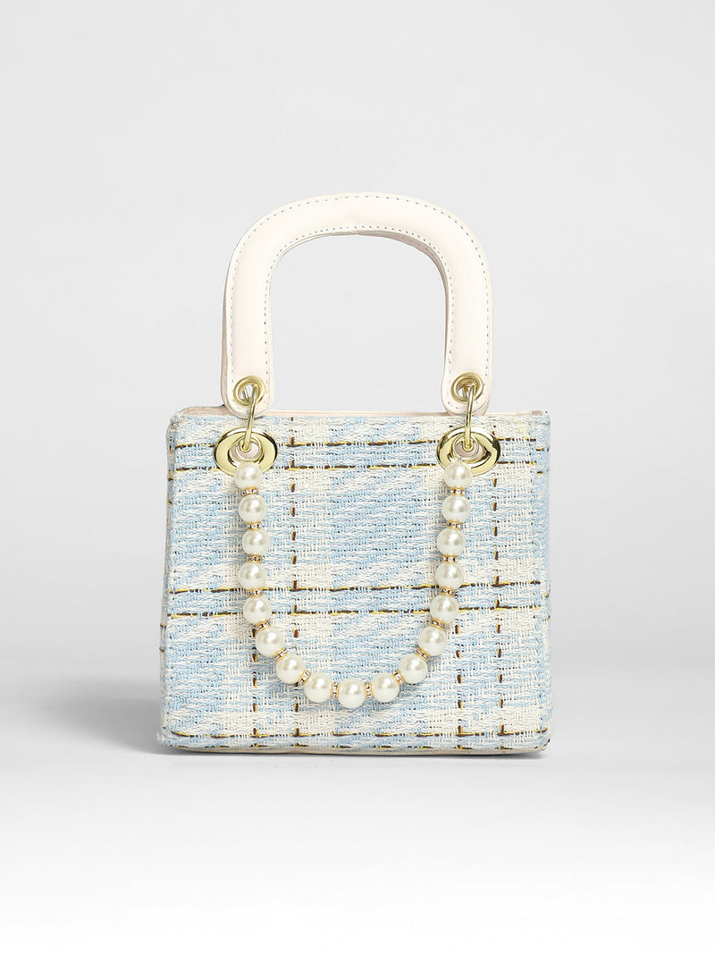Tweed Pearl Hand Bag