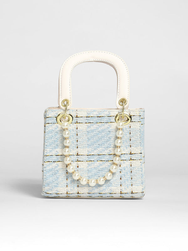 Tweed Pearl Hand Bag