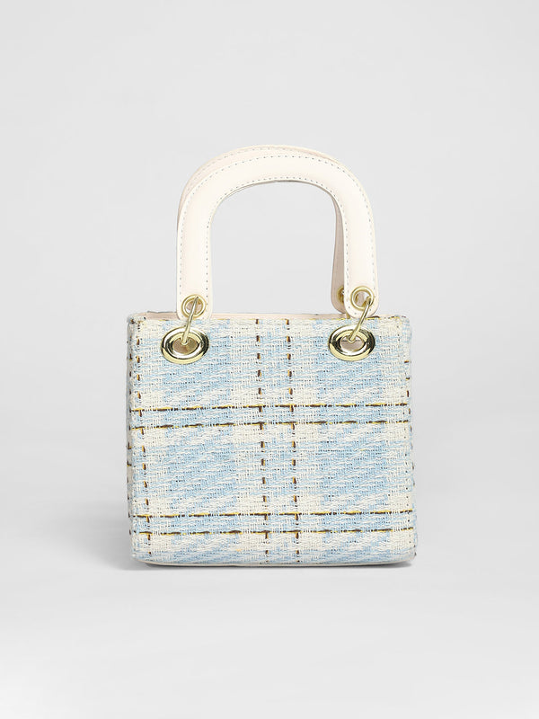 Tweed Pearl Hand Bag
