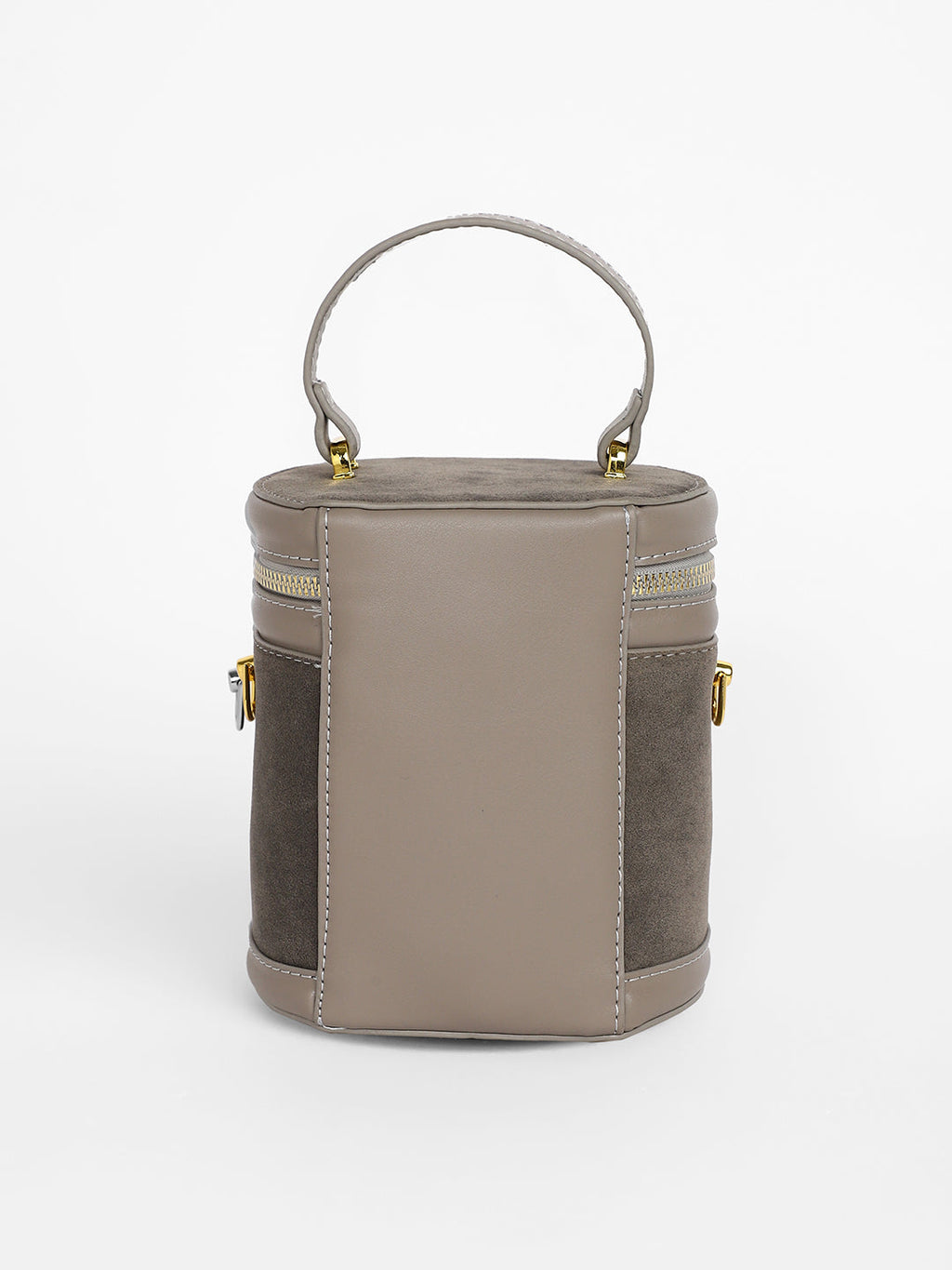 The Velvet Bucket Bag - Ash Grey