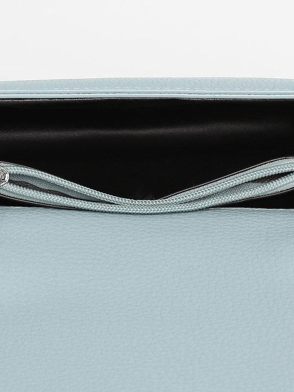 The Monogram Sash Hand Bag - Powder Blue