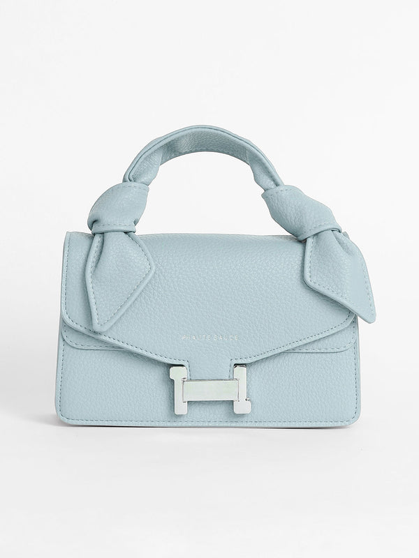 The Monogram Sash Hand Bag - Powder Blue