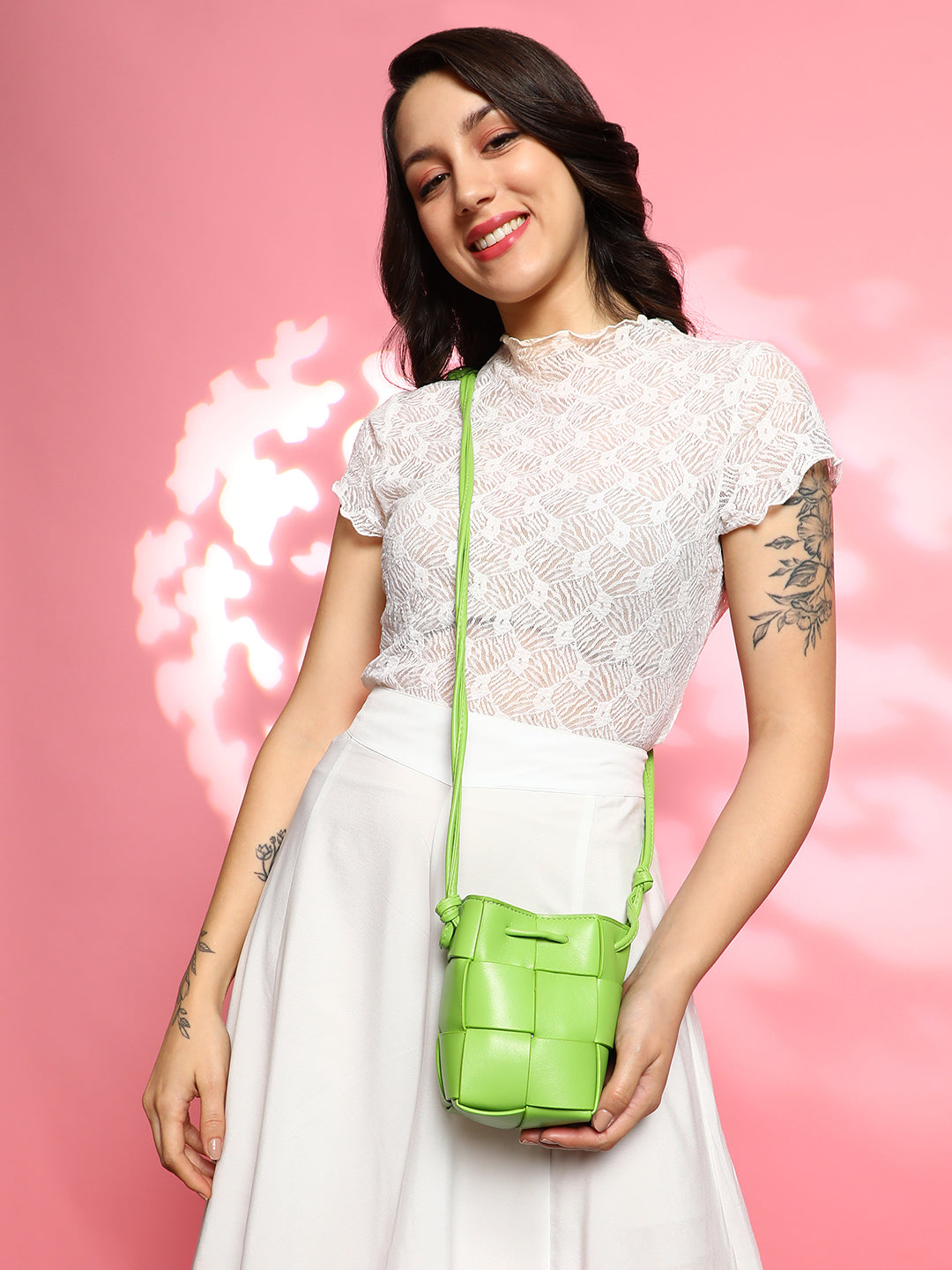 The Interwine Bucket Bag - Kelly Green