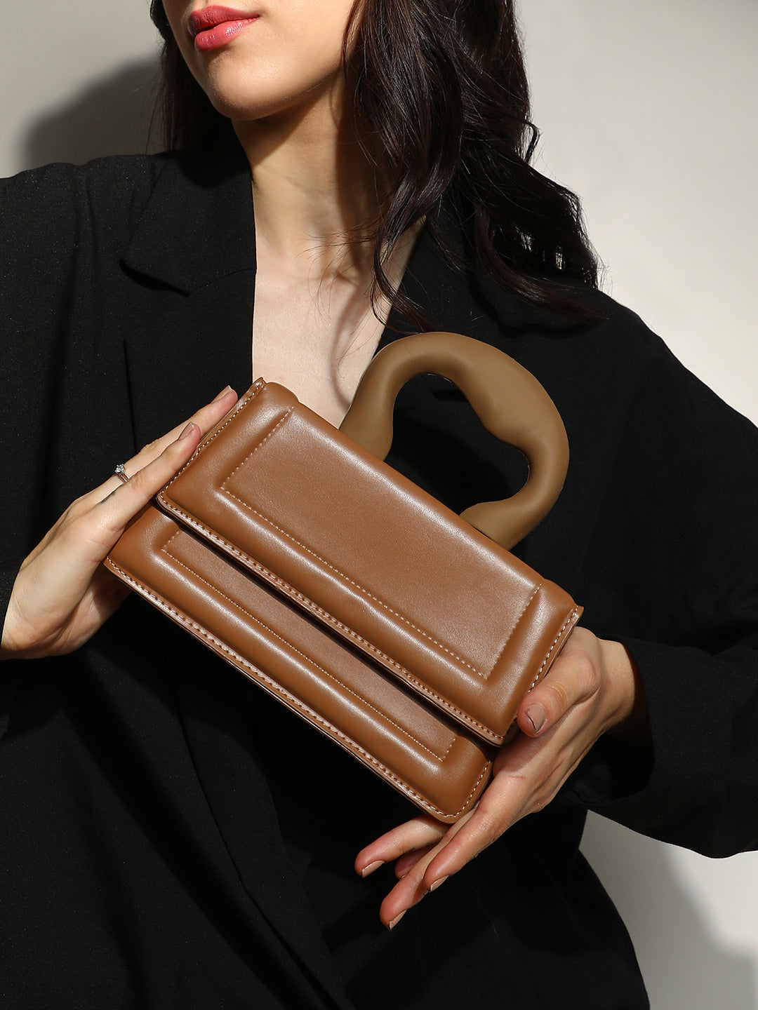 The Caldera Frost Hand Bag - Brown