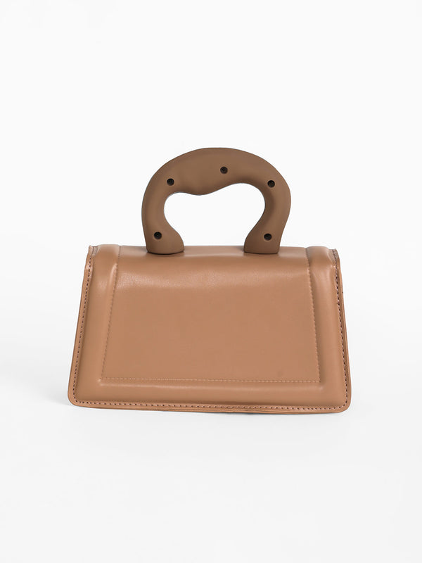 The Caldera Frost Hand Bag - Chocolate Brown