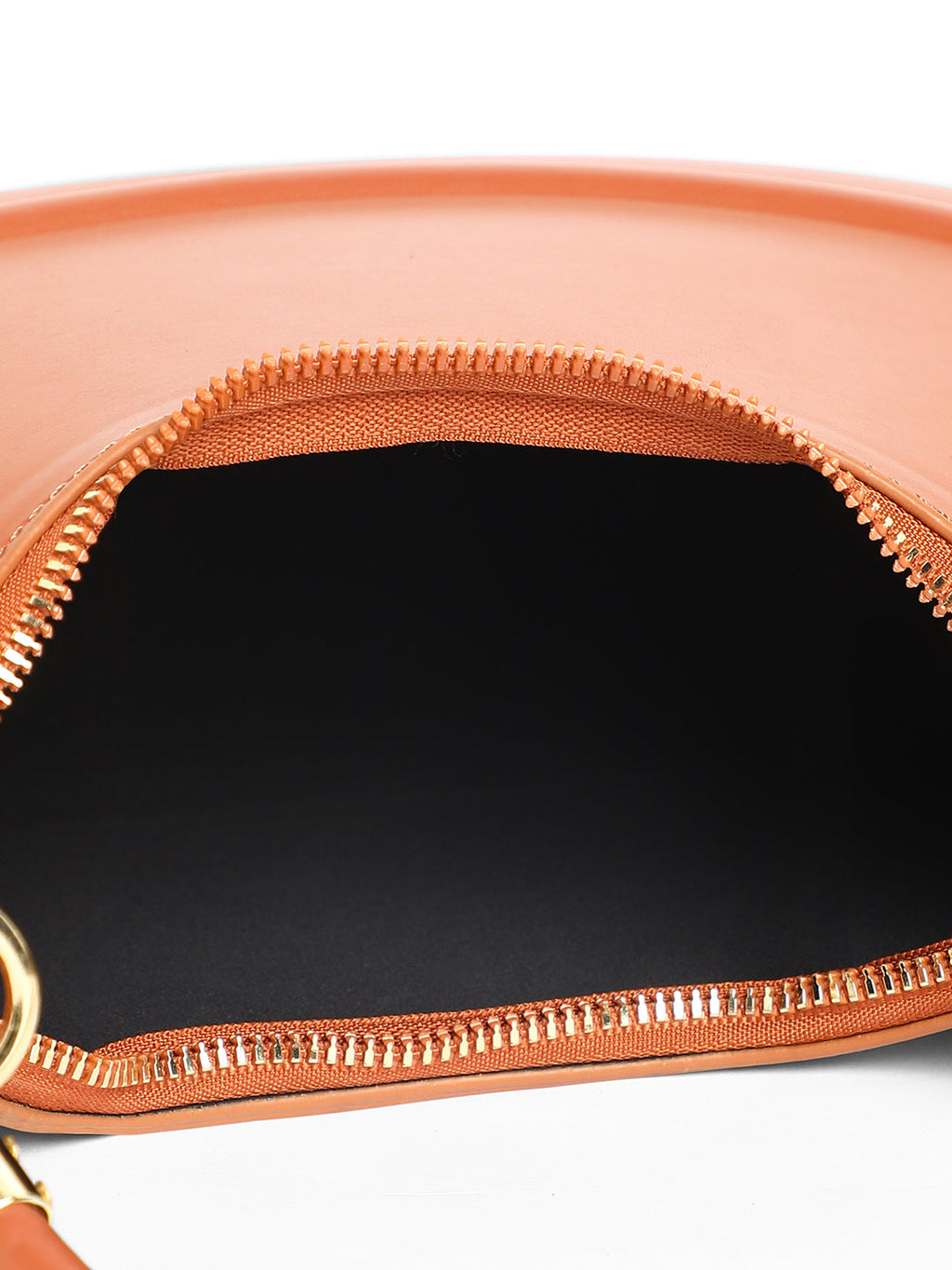 The Curve Hand Bag With Pouch - Chocolate Brown