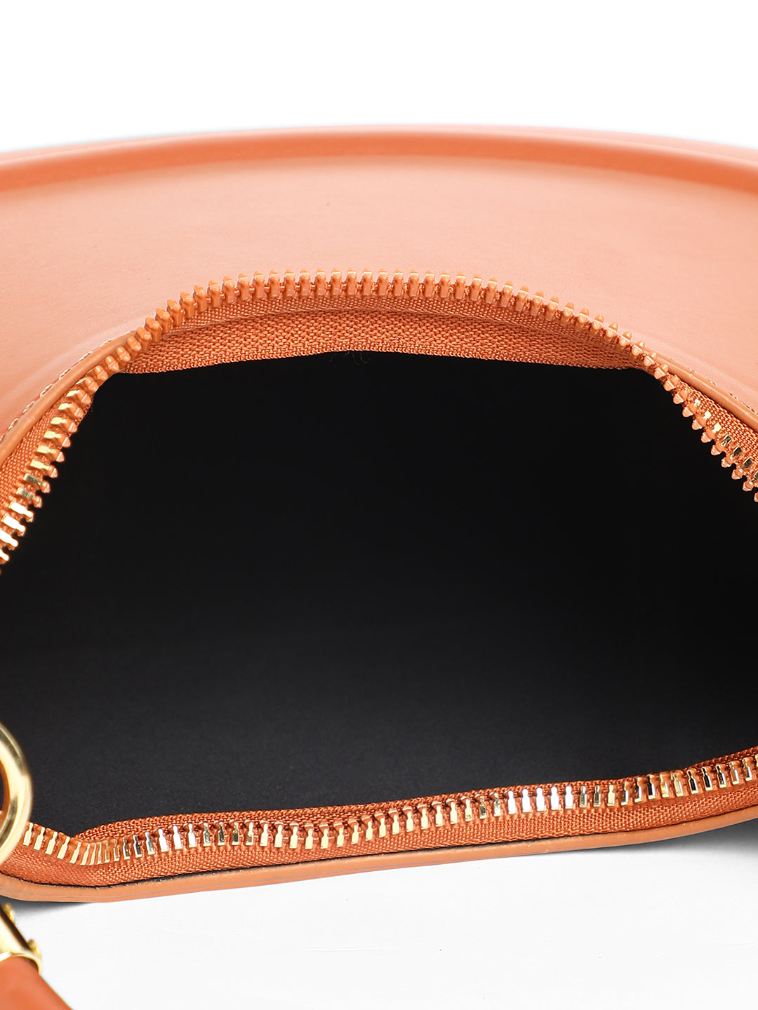 The Curve Hand Bag With Pouch - Chocolate Brown