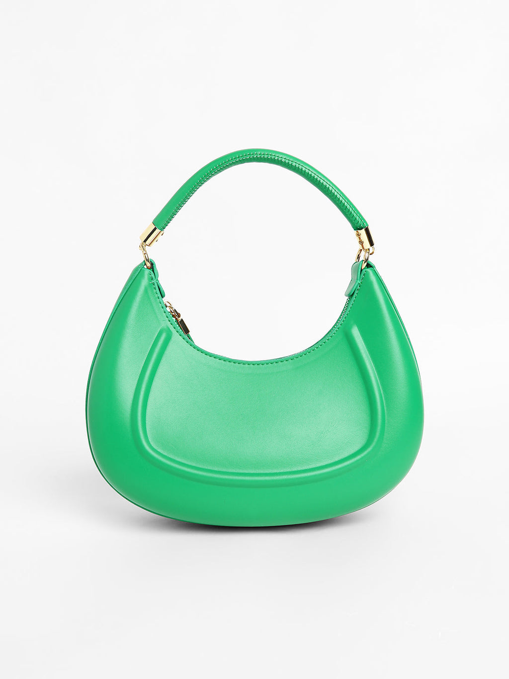 The Curve Hand Bag With Pouch - Shamrock Green