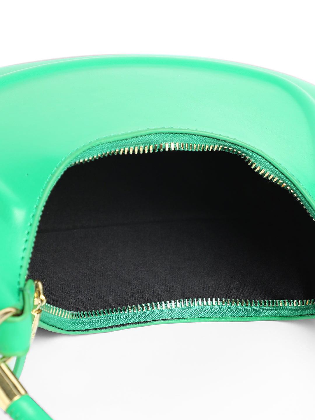 The Curve Hand Bag With Pouch - Shamrock Green