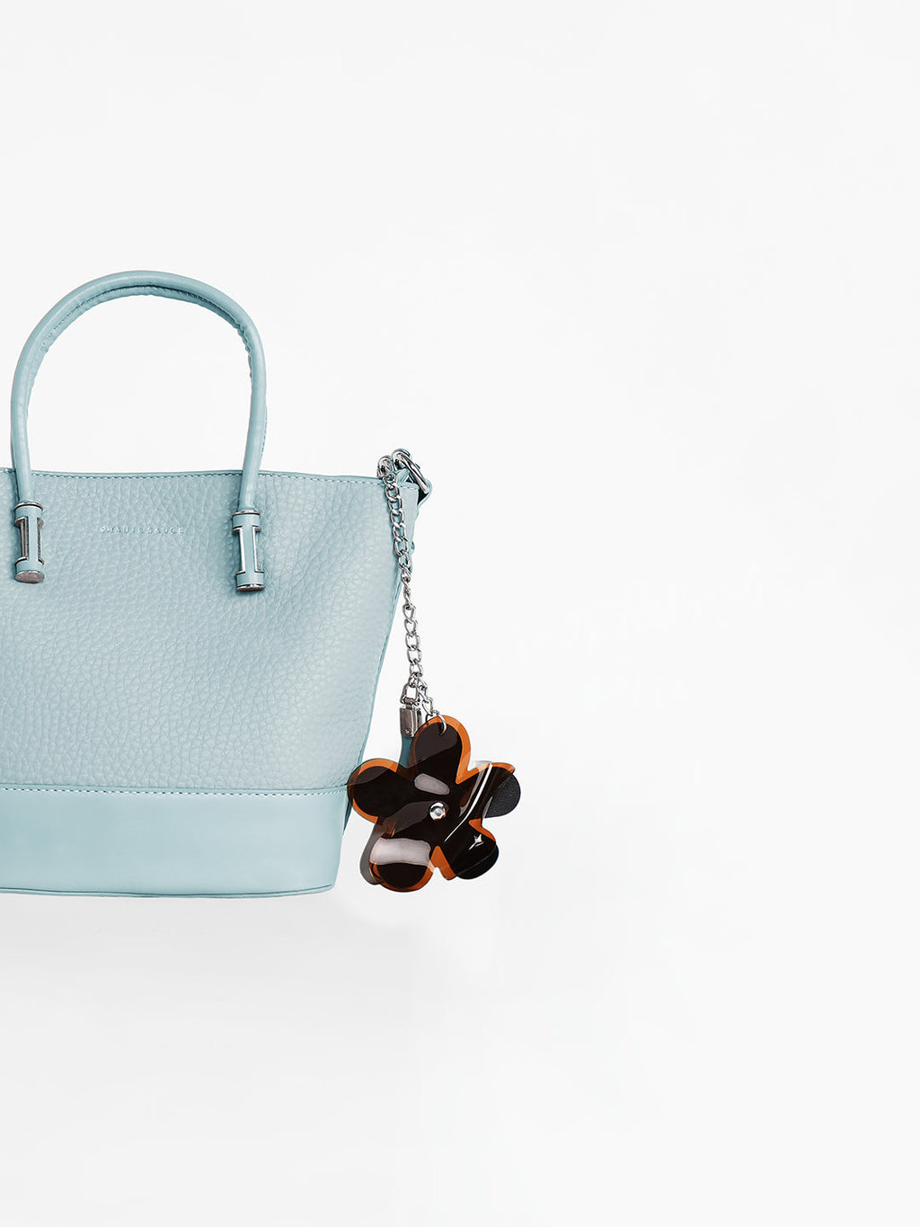 The Basket Hand Bag - Icy Blue
