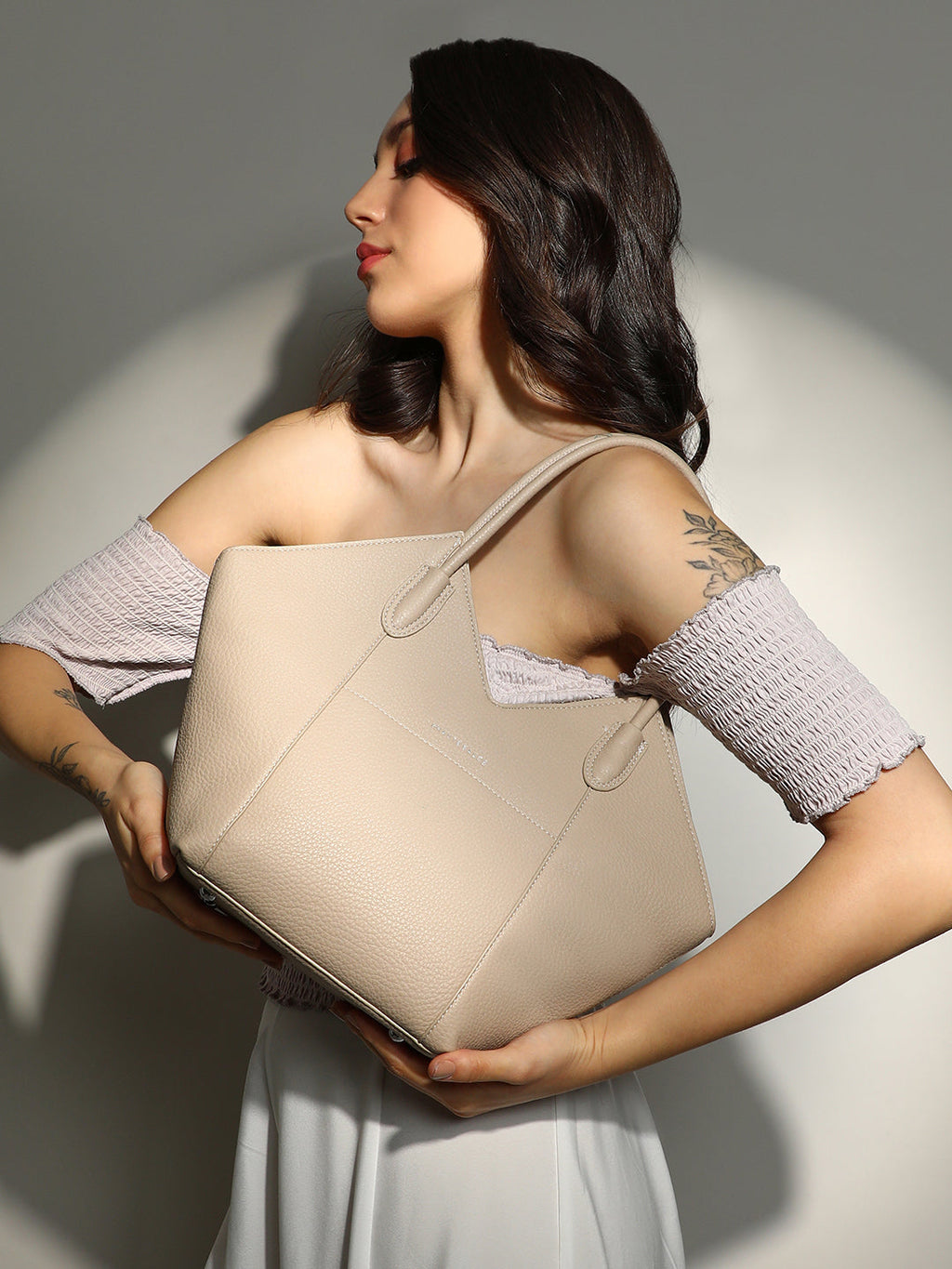 The Pike Tote Bag - Beige