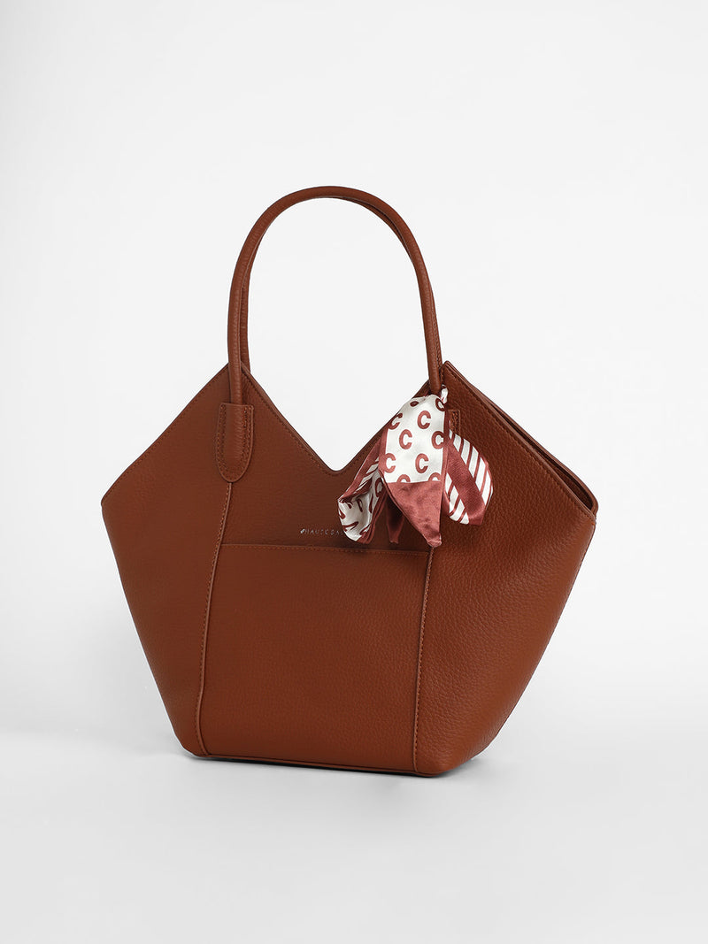 The Pike Tote Bag - Terracotta Brown